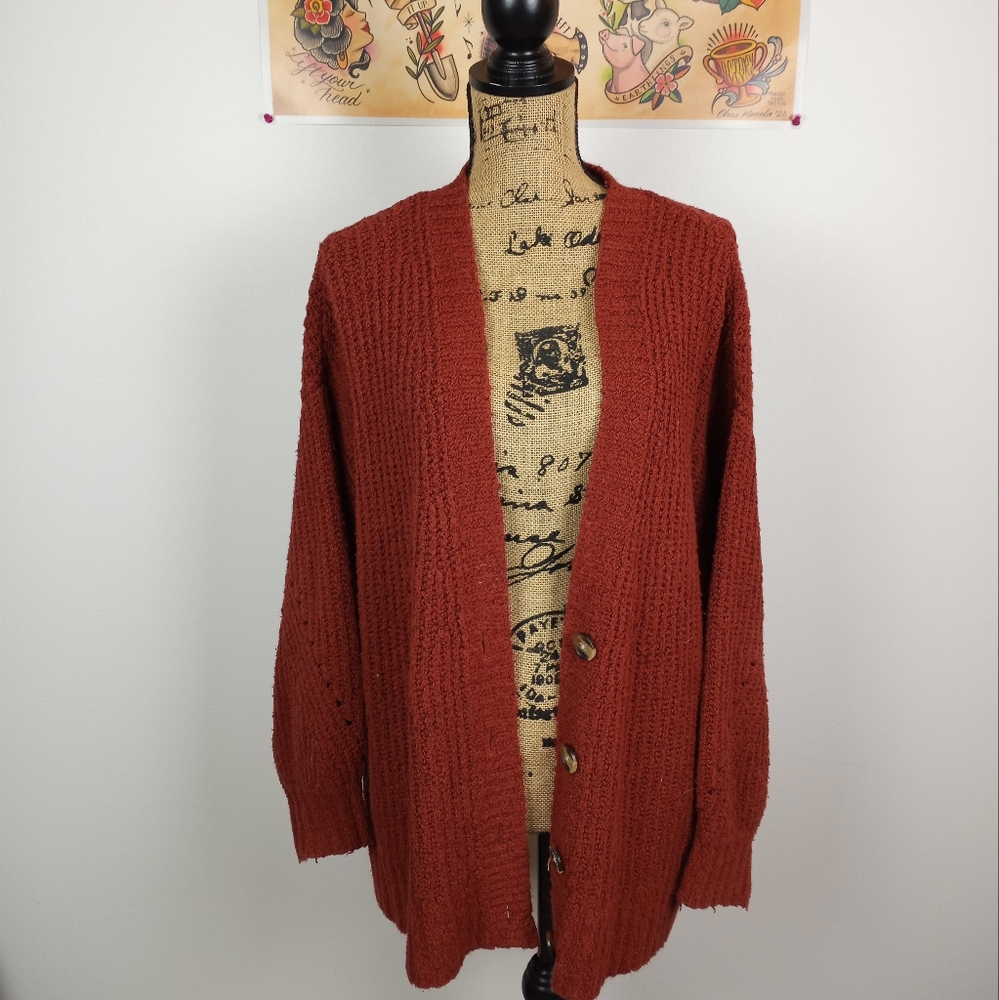 American Eagle Burnt Orange Cardigan!